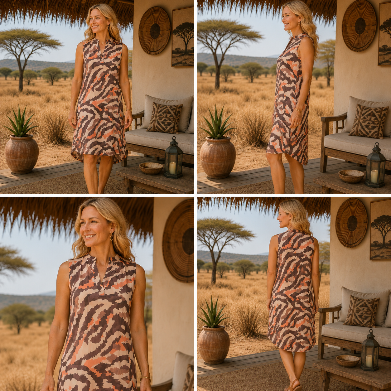 Angelle Terra Savanna Flow&Go Midi Dress