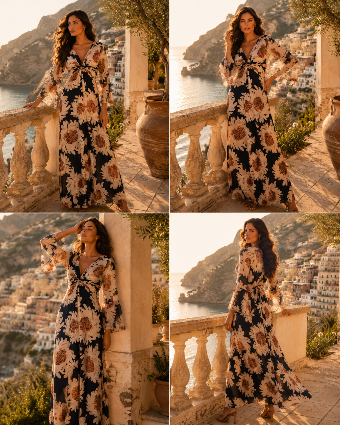 TroisKa Bella Luna Maxi Twist Dress