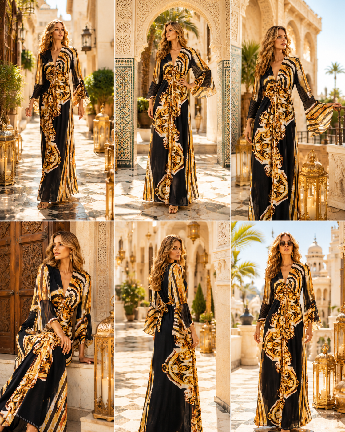 TroisKa Dubai Nights Maxi Twist Dress