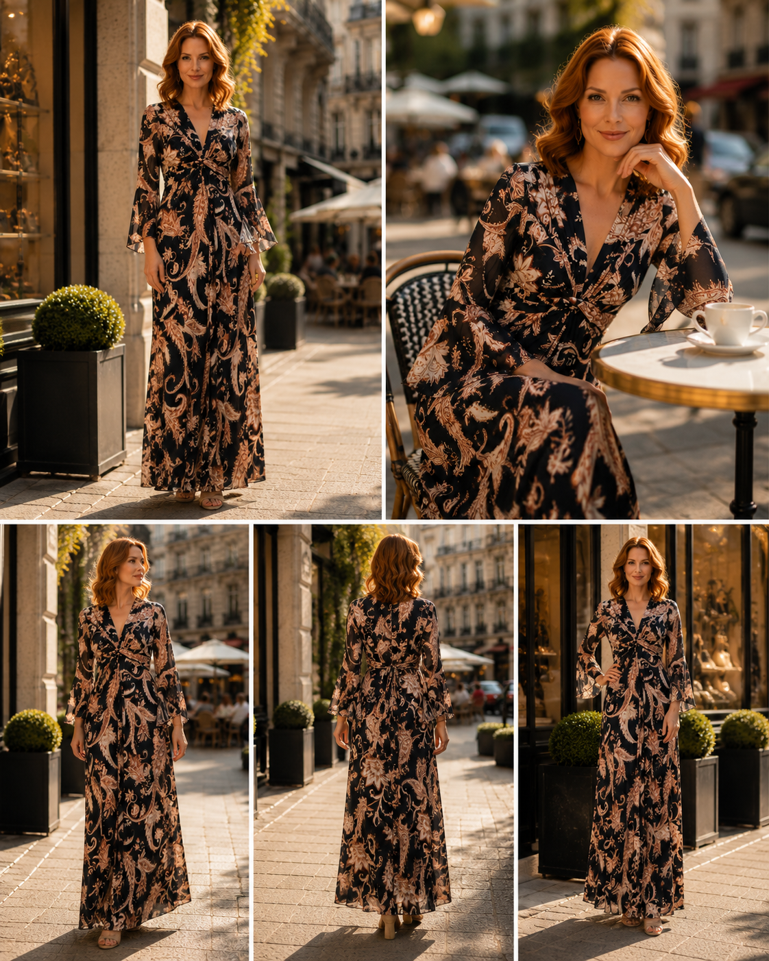 TroisKa Cannes Chic Maxi Twist Dress
