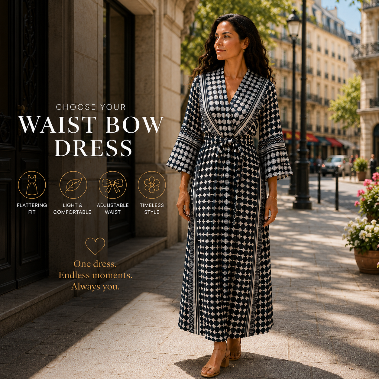 Waist Bow Dresses