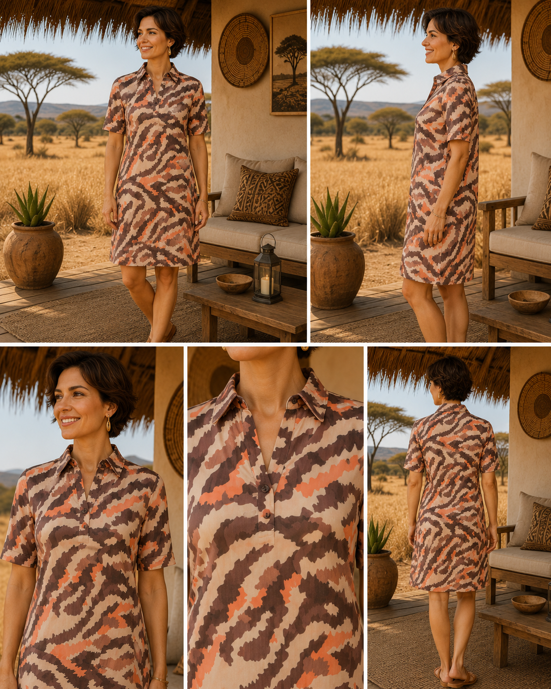 Angelle Terra Sienna Flow&Go Midi Dress