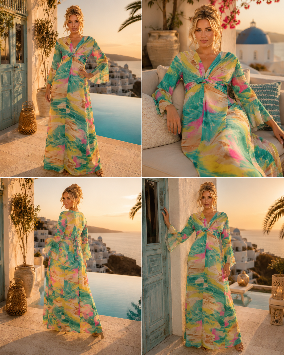 TRoisKa Ibiza Soleil Maxi Twist Dress