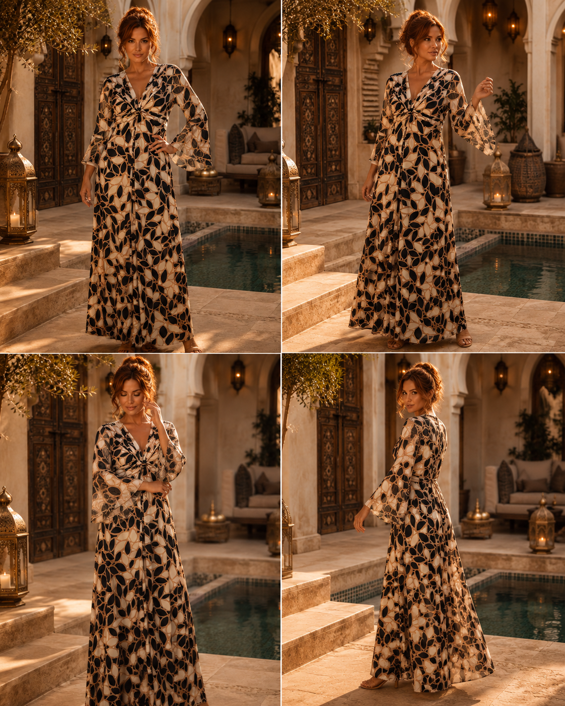 TroisKa Casablanca Maxi Twist Dress