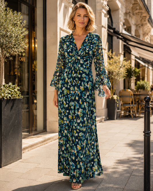 TroisKa Azure Avenue Maxi Twist Dress