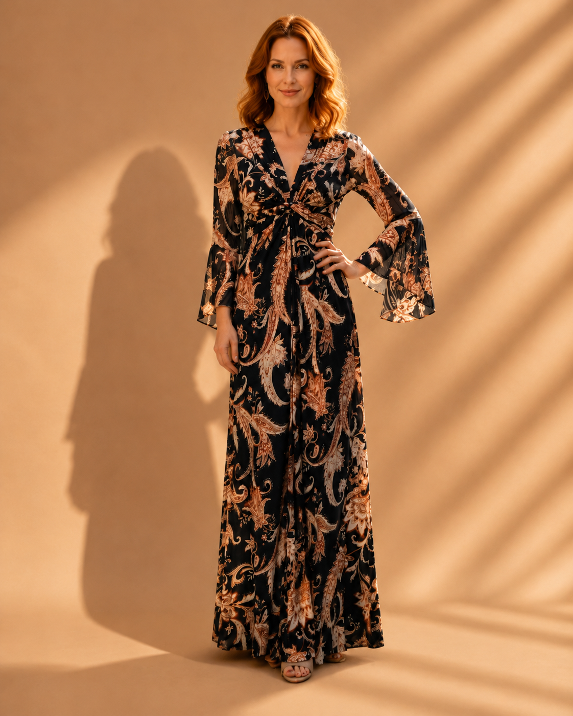 TroisKa Cannes Chic Maxi Twist Dress