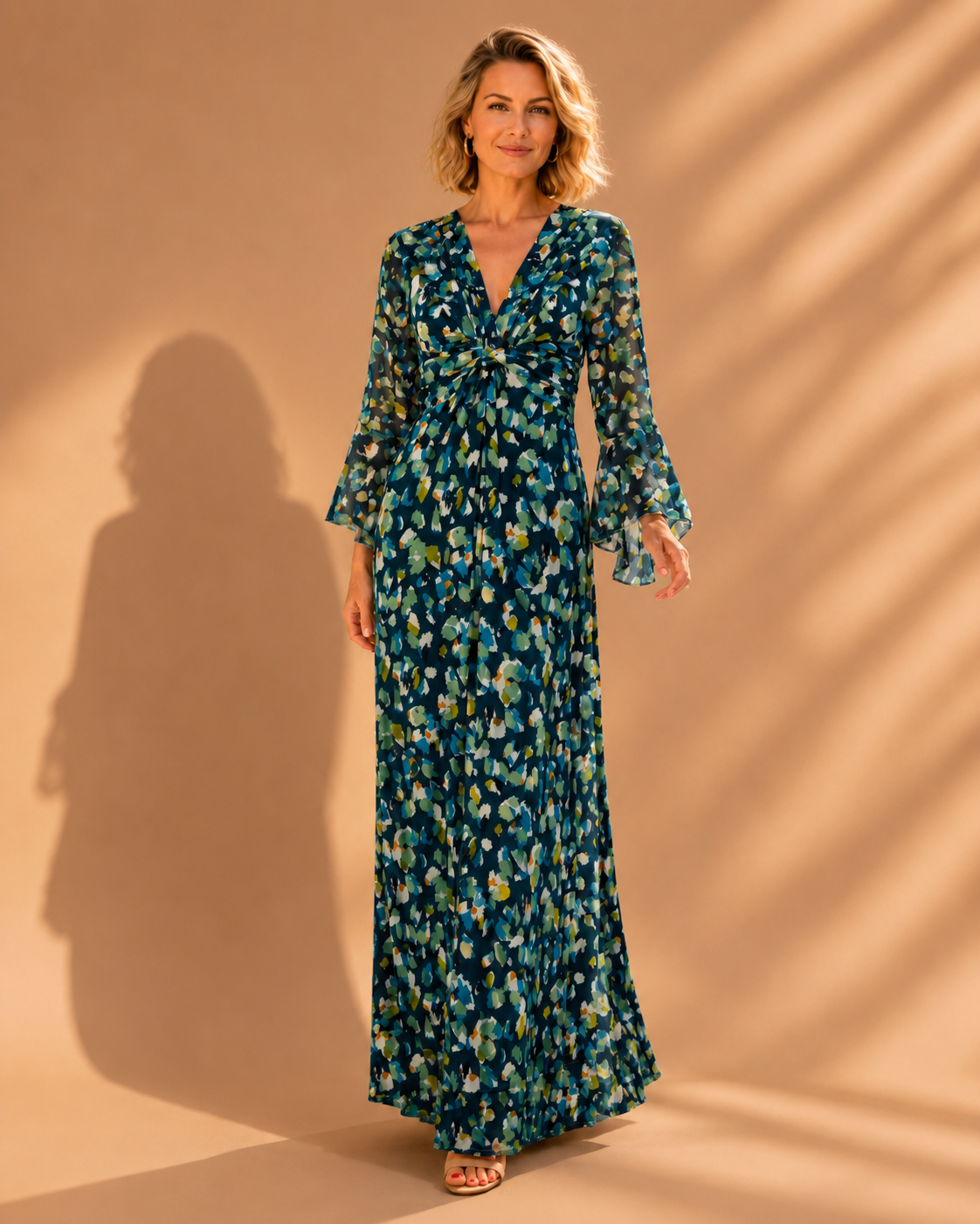 TroisKa Azure Avenue Maxi Twist Dress