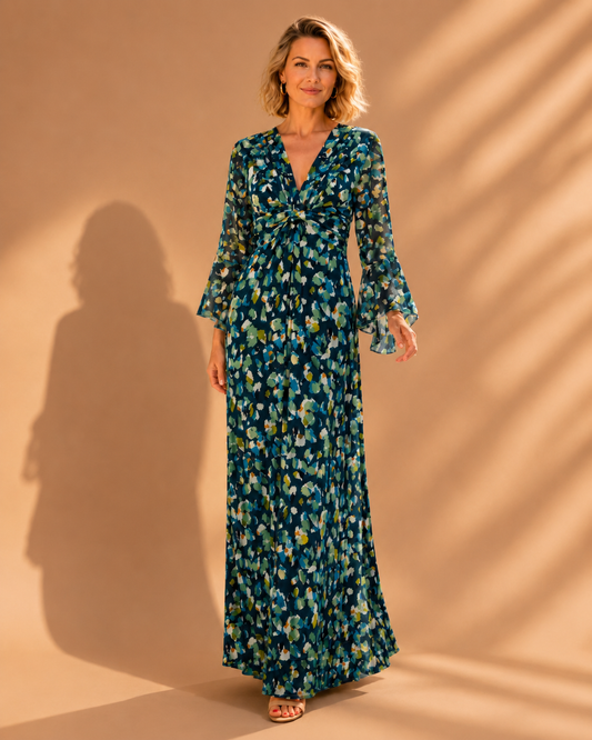 TroisKa Azure Avenue Maxi Twist Dress