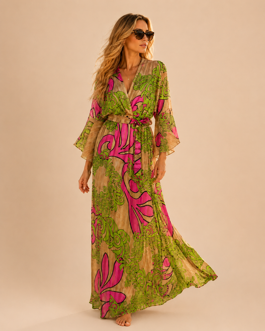 Troiska Pink Paradise Waist Bow Dress