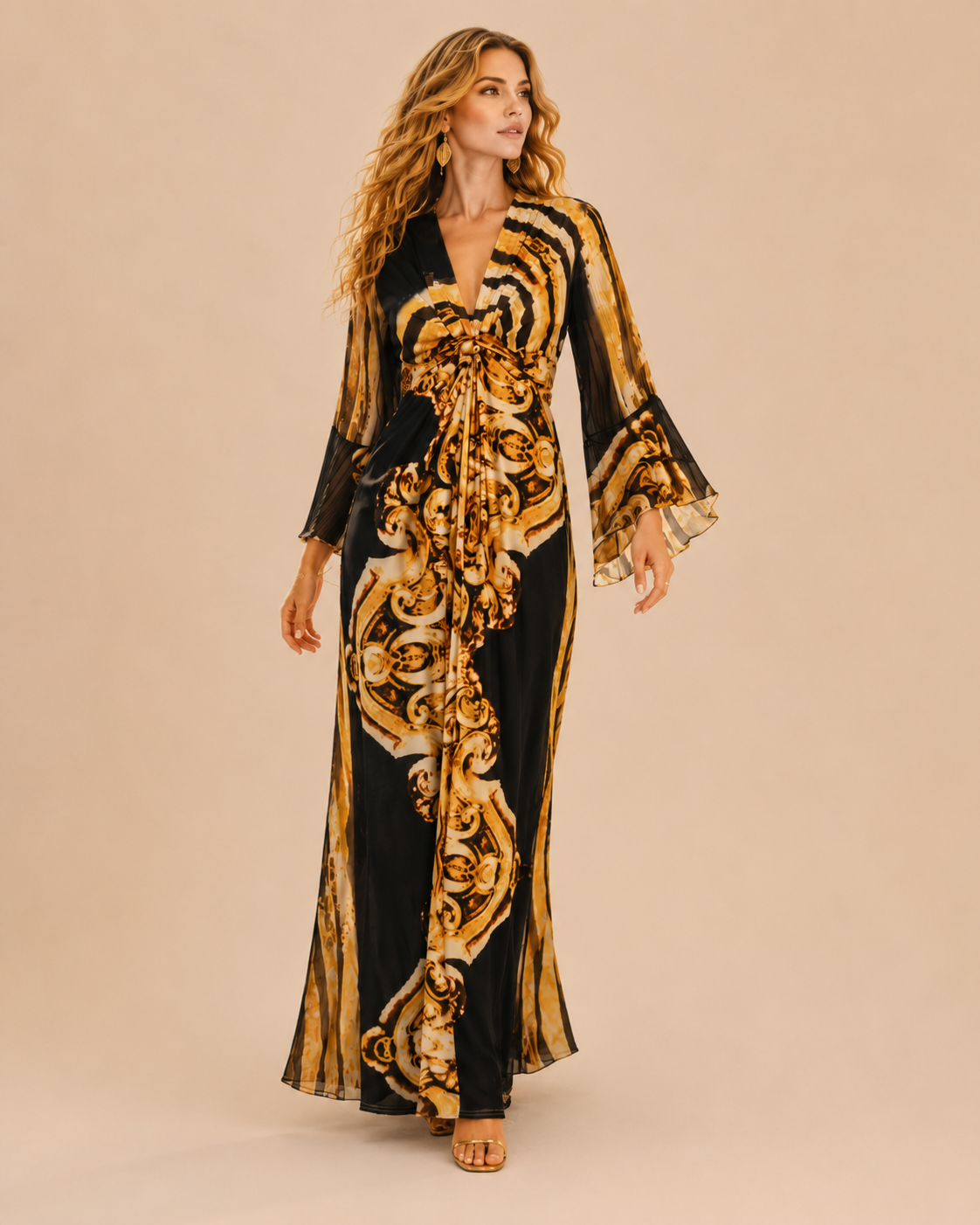 TroisKa Dubai Nights Maxi Twist Dress