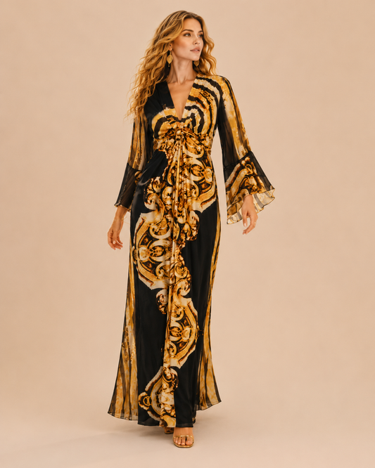 TroisKa Dubai Nights Maxi Twist Dress