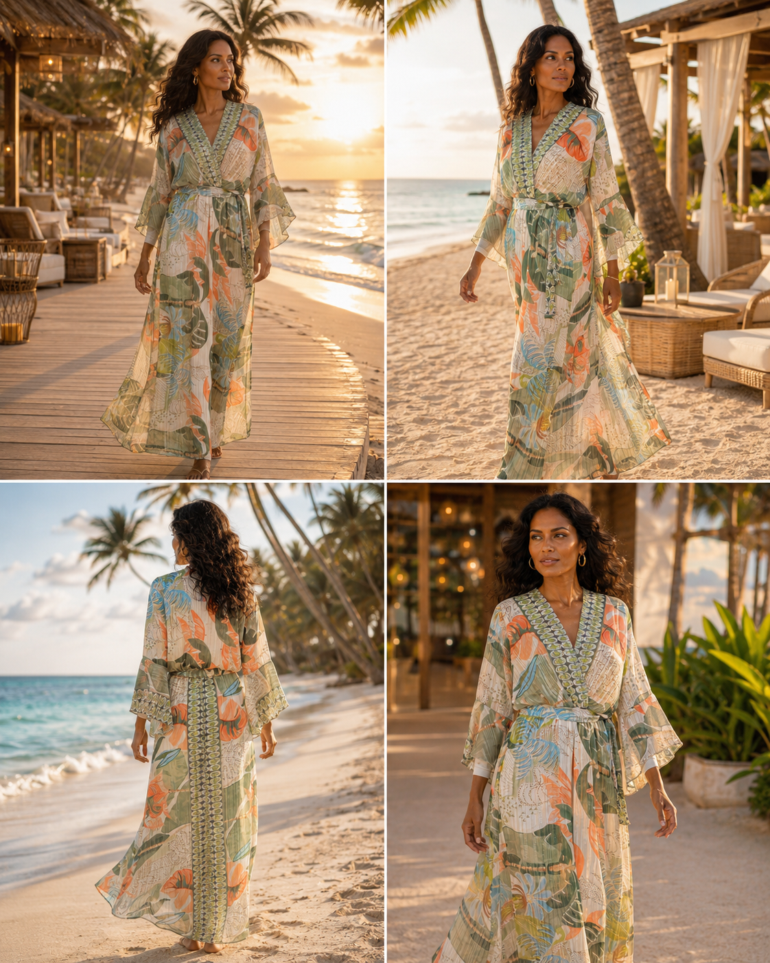 TroisKa Isla Serena Waist Bow Dress