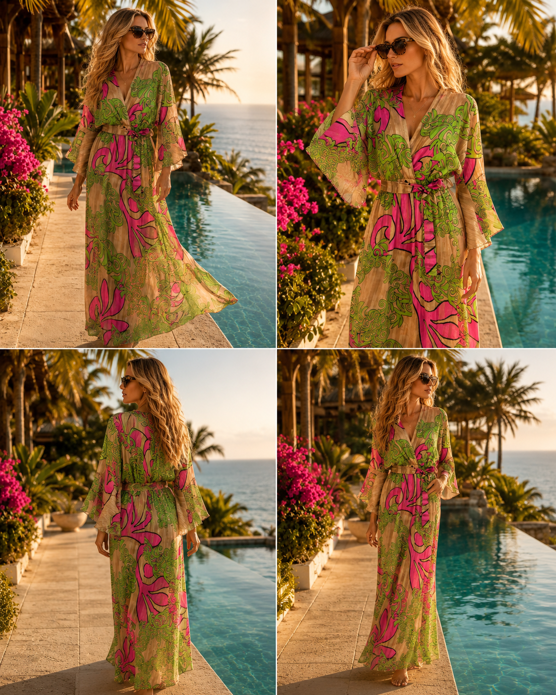 Troiska Pink Paradise Waist Bow Dress