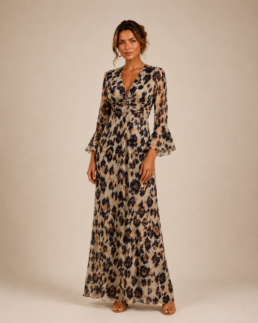 TroisKa safari  Maxi Twist Dress