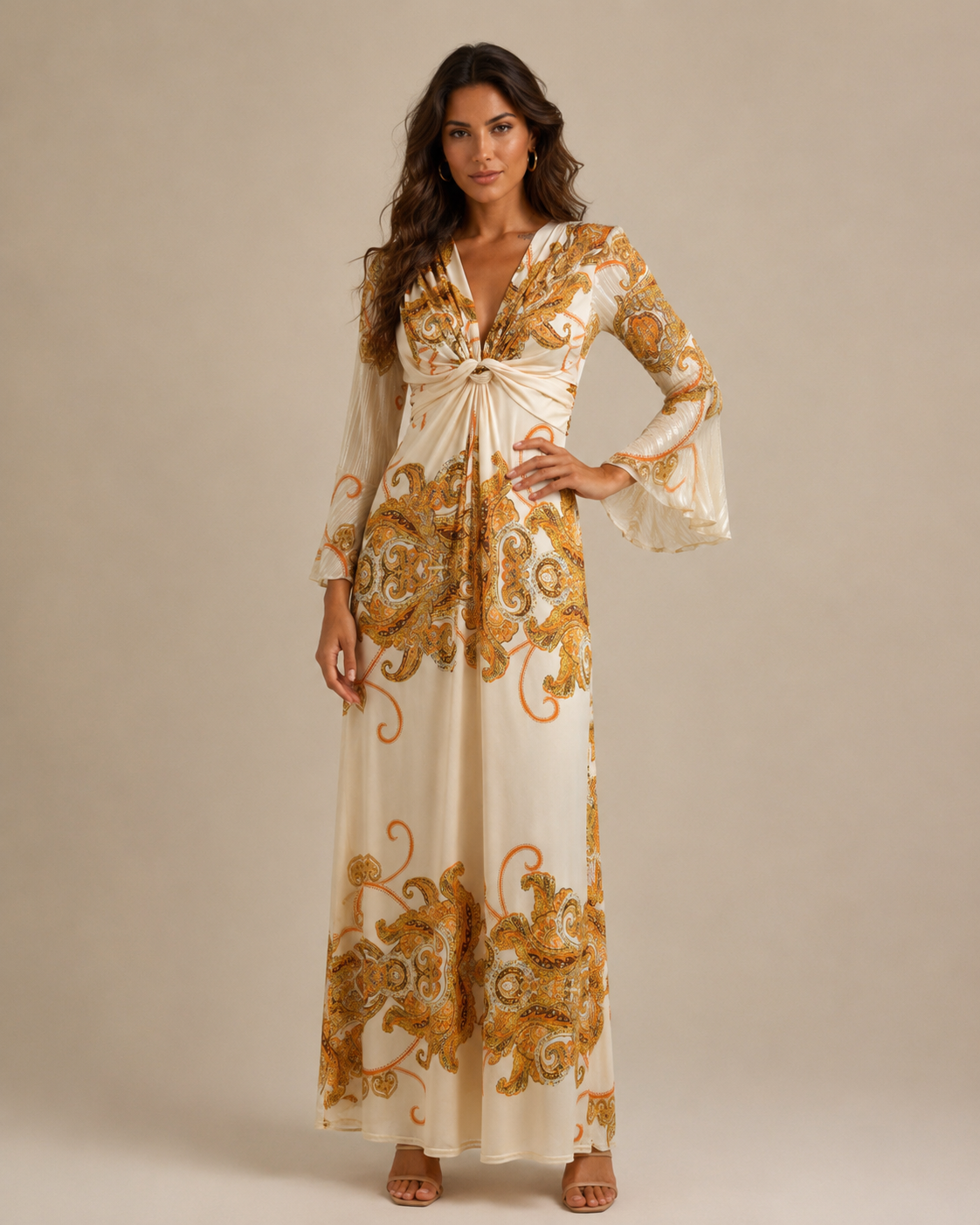 TroisKa Sienna Royal Maxi Twist Dress