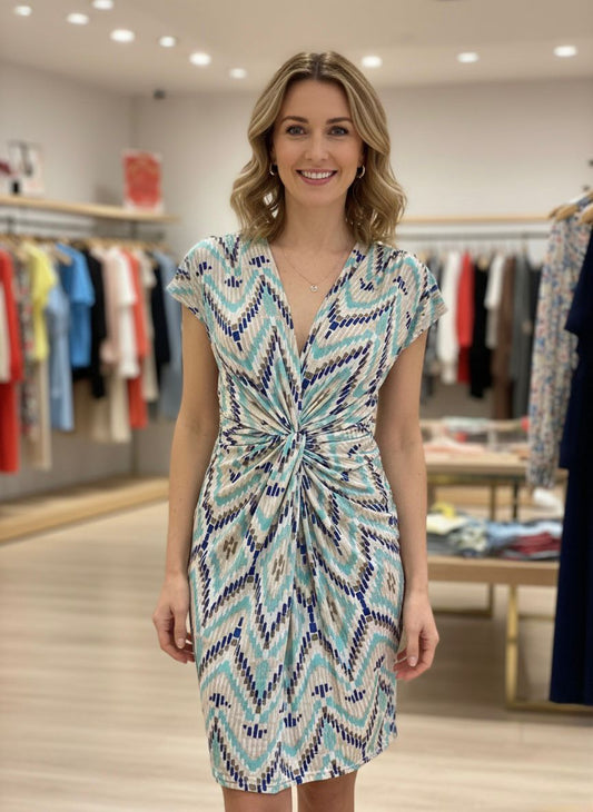 Troiska Santorini Wave Twist Dress