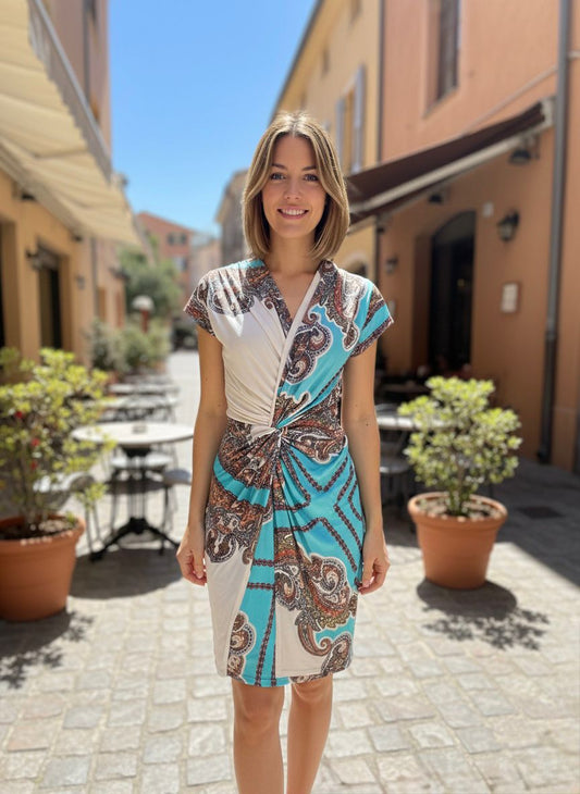 Troiska Azure Twist Dress