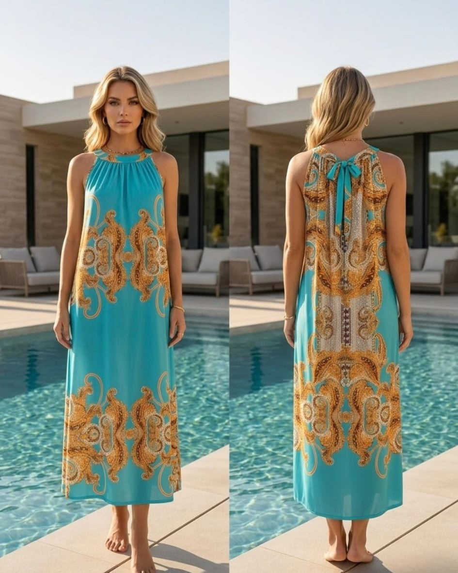 TroisKa Turquoise Royal Dress